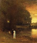 George Inness Over the River oil